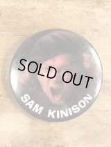 Sam Kinison Pinback　サムキニソン　ビンテージ　缶バッジ　缶バッチ　80年代