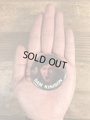 80年代頃のサムキニソンのビンテージの缶バッジ