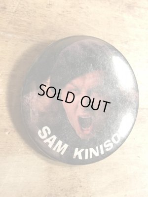 80年代頃のサムキニソンのビンテージの缶バッジ