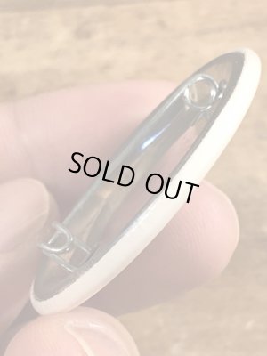 80'sのNo Grumpsのメッセージが書かれたビンテージの缶バッジ