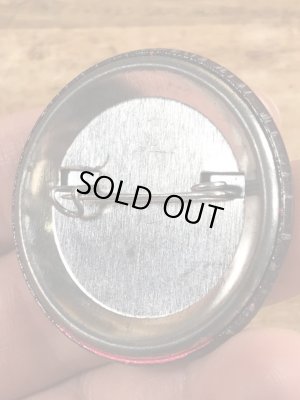 80年代頃のI'm Back By Popular Demandのメッセージが書かれたビンテージの缶バッジ