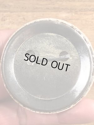 80's のI Am A Nympho Incase Of An... のメッセージが書かれたビンテージの缶バッジ