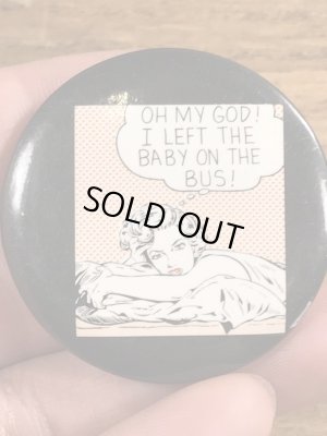 80年代頃のロイリキテンスタインのビンテージの缶バッジ