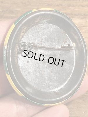 80'sのI'm With Stupidのメッセージが書かれたビンテージの缶バッジ