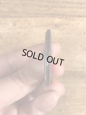 80年代頃のI'm Back By Popular Demandのメッセージが書かれたビンテージの缶バッジ