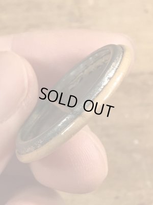 60'sのMary Poppins Is A Junkieメッセージが書かれたヴィンテージの缶バッジ