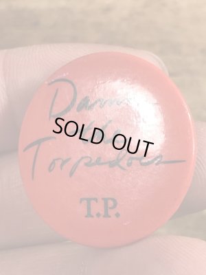 70’sのトムペティのDamn the Torpedoesのヴィンテージの缶バッジ