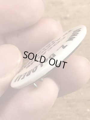 80’sのJohn Z. Deloreanのコカイン密売裁判のヴィンテージの缶バッチ