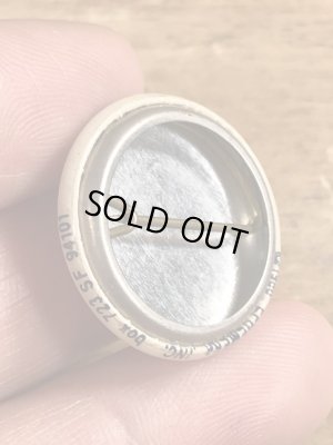 80'sのI Looked This Way...のメッセージが書かれたビンテージの缶バッジ