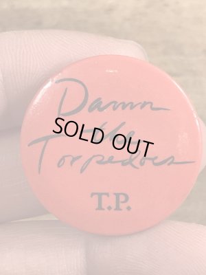 70年代頃のトムペティのビンテージの缶バッジ