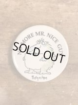 No More Mr. Nice Guy. Sandra Boynton Pinback　サンドラボイントン　ビンテージ　缶バッジ　缶バッチ　80年代