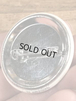 80年代頃のサンドラボイントンのメッセージが書かれたビンテージの缶バッジ