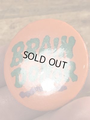 80'sのBrain Donorのメッセージが書かれたビンテージの缶バッジ