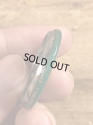 80'sのI'm Only In This For The Moneyのメッセージが書かれたビンテージの缶バッジ