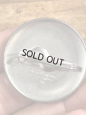 80'sのBrain Donorのメッセージが書かれたビンテージの缶バッジ