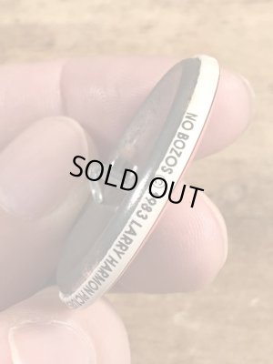 80’sのボゾクラウン禁止が描かれたヴィンテージの缶バッチ