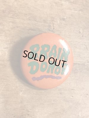 80年代頃のBrain Donorのメッセージが書かれたヴィンテージの缶バッチ