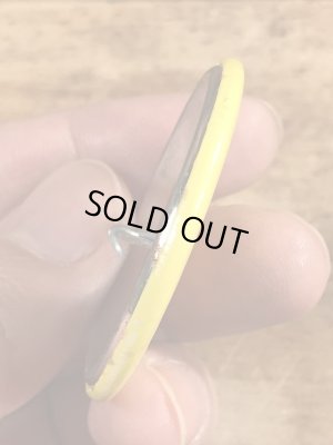 80'sのThe 4 Worst Things...のメッセージが書かれたビンテージの缶バッジ