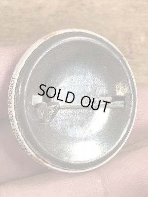 80’sのボゾクラウン禁止が描かれたヴィンテージの缶バッチ