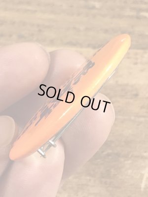 80年代頃のI May Be Fat...のメッセージが書かれたビンテージの缶バッジ