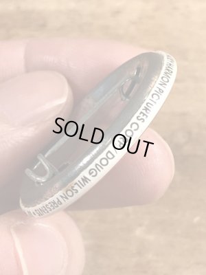 80’sのボゾクラウン禁止が描かれたヴィンテージの缶バッチ