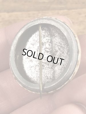 60~70年代頃のI Had A Computer Date Now I'll Try Peopleのメッセージが書かれたビンテージの缶バッジ