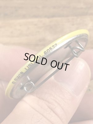 80'sのKeep Smiling...のメッセージが書かれたヴィンテージの缶バッチ