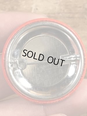 80'sのChristmas Party Animalのメッセージが書かれたヴィンテージの缶バッチ