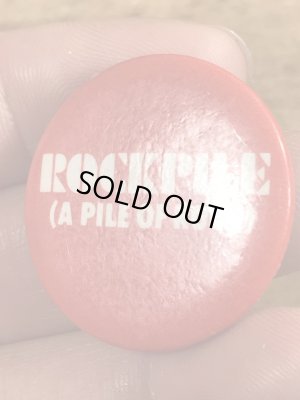 70~80'sのRock Pileのビンテージの缶バッジ