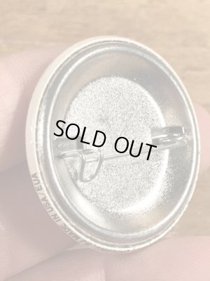 80'sのIgnorance Is Curable Stupidity Is Foreverのメッセージが書かれたビンテージの缶バッジ