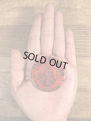 60年代頃のジグザグマンのビンテージの缶バッチ