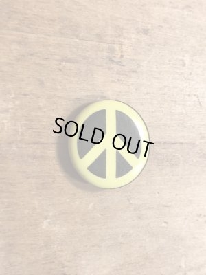 70~80年代頃のピースマークのヴィンテージの缶バッチ