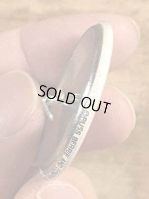 80'sのIgnorance Is Curable Stupidity Is Foreverのメッセージが書かれたビンテージの缶バッジ