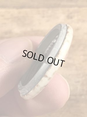 60~70'sのI Had A Computer Date Now I'll Try Peopleのメッセージが書かれたヴィンテージの缶バッチ