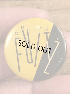 80年代頃のOn The Fritzのメッセージが書かれたヴィンテージの缶バッチ