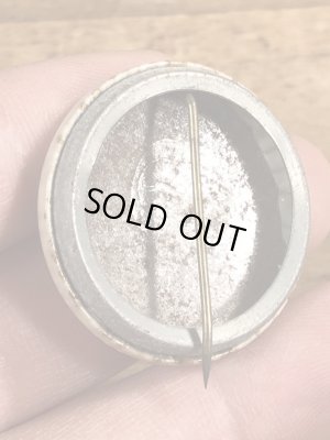 60~70'sのI Had A Computer Date Now I'll Try Peopleのメッセージが書かれたヴィンテージの缶バッチ