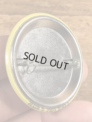 80'sのKeep Smiling...のメッセージが書かれたヴィンテージの缶バッチ