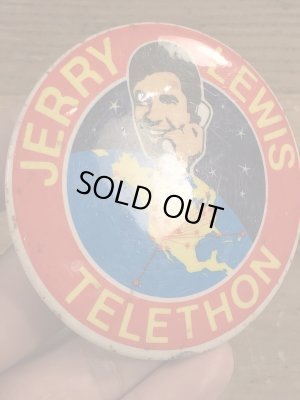 70年代頃のジェリールイスのビンテージの缶バッジ