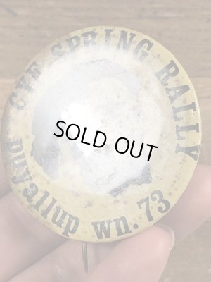 70’sのアメリカのキャンプイベントのビンテージの缶バッジ