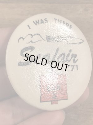 70年代頃のアメリカのシーフェアのビンテージの缶バッジ