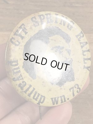 70年代頃のアメリカのキャンプイベントのヴィンテージの缶バッチ