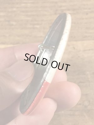 80'sのメッセージが書かれたヴィンテージの缶バッチ