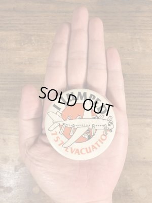 80年代頃のボーイング757が描かれたビンテージの缶バッジ