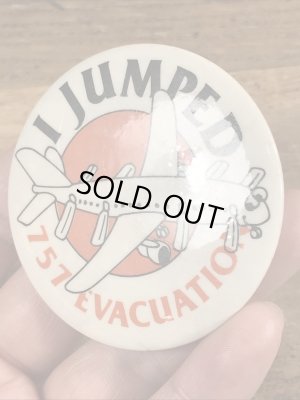 80’sのボーイング757が描かれたヴィンテージの缶バッチ