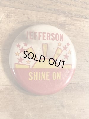 80年代頃のメッセージが書かれたビンテージの缶バッジ