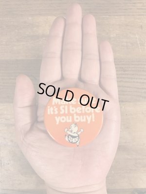 70年代頃のメッセージが書かれたヴィンテージの缶バッチ