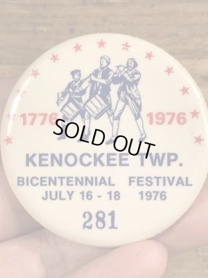 70年代頃のアメリカ200周年祭のビンテージの缶バッジ