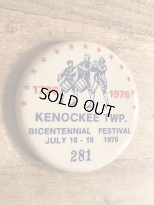 70年代頃のアメリカ200周年祭のビンテージの缶バッジ