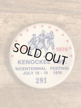 Kenockee TWP. Bicentennial Festival Pinback　200周年祭　ビンテージ　缶バッジ　缶バッチ　70年代