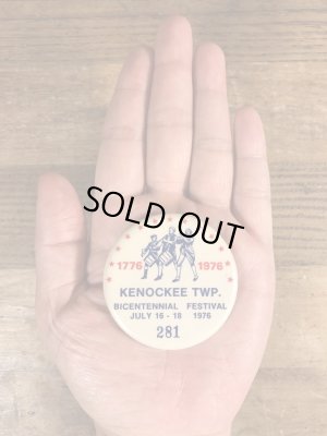 70年代頃のアメリカ200周年祭のビンテージの缶バッジ